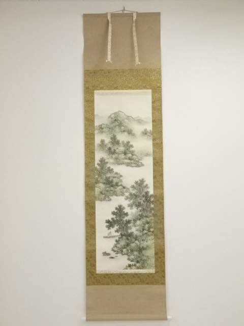JAPANESE HANGING SCROLL / HAND PAINTED / SCENERY